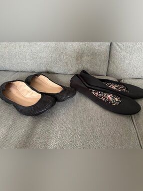 Ladies 6.5 Black Women's Ballet Flats